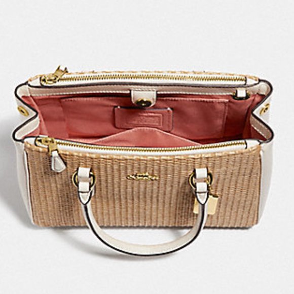 Coach || MINI SURREY CARRYALL (Gld/Blk) - Picture 2 of 7